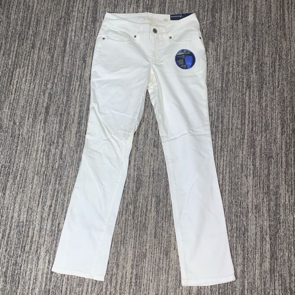 Brand New‎ Faded Glory Women’s 4P White Flattening Tummy Control Stretch Pants